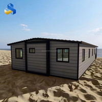 Casa Contenedor Expandible - Vivienda Móvil Portátil Prefabricada, Villa Prefabricada con Dormitorios para Oficina en Casa, Panel Sándwich Resistente