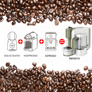 Thema Factory Nuevo diseño 2 en 1 Espresso Cappuccino Cápsula para hacer cápsulas Máquina de café con tanque de <span class=keywords><strong>leche</strong></span> - Product Image 4