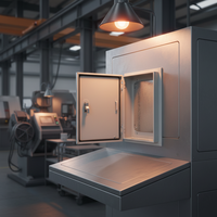 Boîtier de distribution Keystone en tôle d'acier métallique IP54, revêtu par poudrage, étanche, pour panneaux de commande électroniques