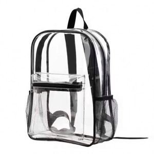 Sac à dos transparent en PVC pour femmes et hommes, sac à dos de voyage tendance pour l'école, le plein air et le rangement - Product Image 1