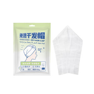 UUKKG Gorro desechable para el cabello seco, tamaño L, toalla absorbente para viajes y uso diario - Product Image 1