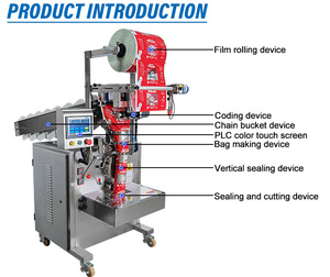 High Speed Semi-automatic Pepper Chips Filling Packing <strong>Machine</strong> Vertical <strong>Small</strong> Cookies Snack <strong>Nuts</strong> <strong>Packaging</strong> <strong>Machine</strong> Low Price - Product Image 3