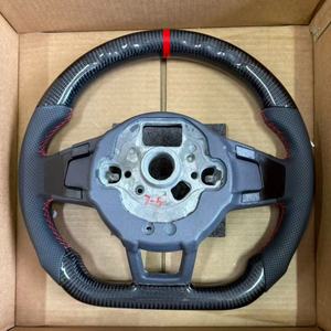 Volant de voiture en fibre de carbone pour Volkswagen Golf6 GolF7.5 GTI GTS <span class=keywords><strong>GLI</strong></span> Mk7 Mk6 GTD GTE R-Line CC Jetta Passat SCIROCCO - Product Image 2