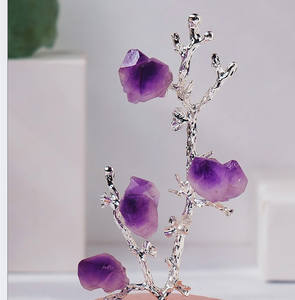 Pietre preziose sciolte <span class=keywords><strong>con</strong></span> ametista di quarzo rosa <span class=keywords><strong>viola</strong></span> naturale pietre ruzzolose <span class=keywords><strong>cristalli</strong></span> curativi <span class=keywords><strong>con</strong></span> Design ad albero - Product Image 5