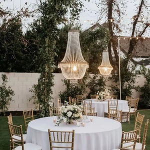 Lámpara de Araña de Cristal con Cuentas Estilo Imperio LANJO, Lámpara de Araña de Cristal Creativa para Decoración de Bodas, Eventos y Fiestas - Product Image 3