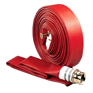 FM UL Approved Fire Fighting Pipes Fire Sprinkler System Protection System Single Double Layer PVC Lining Fire Hose