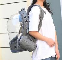 Sac à dos de voyage de luxe pour animaux de compagnie, durable, imperméable, écologique, respirant, en Oxford+PC, avec fermeture éclair, motif imprimé, pour petits animaux et oiseaux