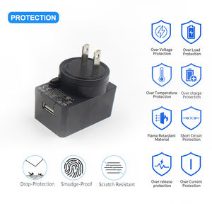 Chargeur de voyage universel interchangeable 18W 100-240V 5V 2.5A 2A 1A 3A Chargeur mural USB Adaptateur secteur USB interchangeable - Product Image 4