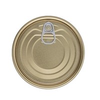 Vente en gros #300 Couvercles de boîtes de conserve 73mm pour le thon TFS Couvercles à ouverture facile Fermetures de bouteilles et Tops