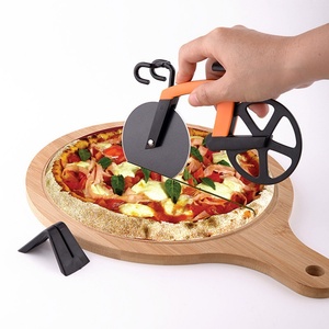 Meilleures ventes : Couteau à pizza en acier inoxydable avec support, roulette à pizza, coupe-pizza, outils à pizza - Product Image 4