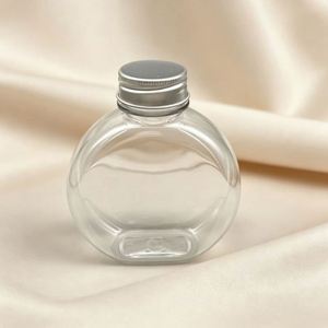 Bouteille vide en PET PCR PLA transparente de 300 ml (10 oz) avec bouchon à vis en aluminium pour jus, lait et eau - Product Image 2