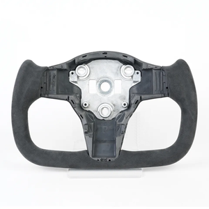 Volant directionnel personnalisé en cuir suédé, adapté aux modèles de <span class=keywords><strong>Tesla</strong></span> Y 3, nouveau, - Product Image 1