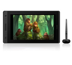 La batería-gratis <span class=keywords><strong>Kamvas</strong></span> pro16 <span class=keywords><strong>Huion</strong></span> 120% sRGB 8192 niveles de presión 266PPS digital pluma dibujo de la tableta gráfica monitor - Product Image 1