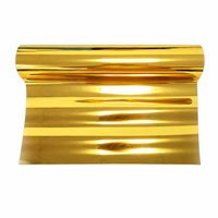 Papier d'emballage en aluminium doré brillant pour barres chocolatées et paquets de pièces de monnaie
