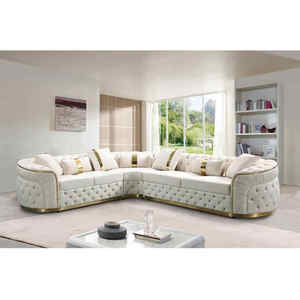 Barato sofá móveis sala de veludo tecido sala sofá sofá dourado lounge suíte sofá conjunto sala de estar móveis - Product Image 5