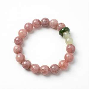 Natural Stone <b>Beaded</b> Bracelet Round <b>Crystal</b> Jewelry Meditation Gift for Women - Product Image 1