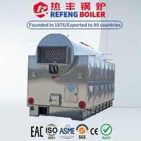 Générateur de vapeur industriel DZH 1t/h, alimentation manuelle professionnelle, chaudière à bois, prix compétitif, certifié CE ISO
