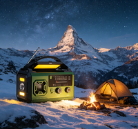 Radio de Emergencia Portátil AM/FM Solar con Manivela, Radio de Plástico, Banco de Energía de 20000mAh, Linterna LED, Salida 5V2A, Luz Alta 600