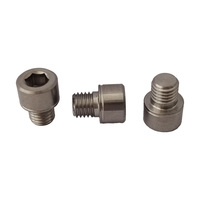Baut Titanium GR5 1/4-28*6.8mm Berkualitas Tinggi Kepala Silinder Baut Soket Hex Harga Pabrik Sekrup Allen Kepala Cup