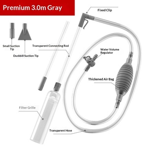 Equipamento de limpeza para aquários com tanque de água de 3m, 2.6m e 1.7m, kit de sifão com bomba para troca de água em aquários grandes. - Product Image 6