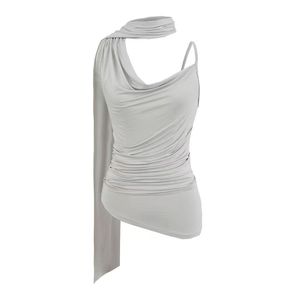 Summer Sexy Shoulder Solid Casual Party Women Sleeveless Slim Fit Wholesale Custom Digital Printing Tank Top - Product Image 2