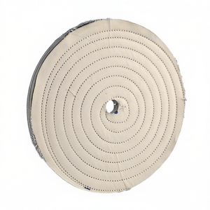 Disques de polissage en coton matelassé Fervi de 6 pouces de diamètre pour le detailing automobile - Product Image 2