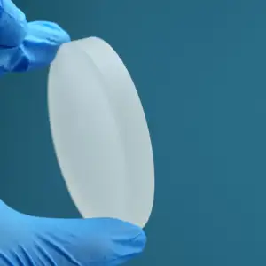 Ventana óptica de lente de fluoruro de calcio Lidar de germanio Ge zafiro de borosilicato de alta precisión de tamaño personalizado de fábrica