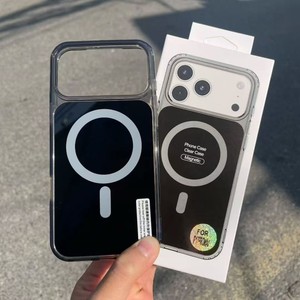 เคสโทรศัพท์มือถือ Senyork สีพื้นแบบแม่เหล็ก สำหรับ iPhone 17 16 15 pro max  วัสดุอะคริลิก TPU นิ่ม โปร่งใส ป้องกันแรงกระแทก - Product Image 5