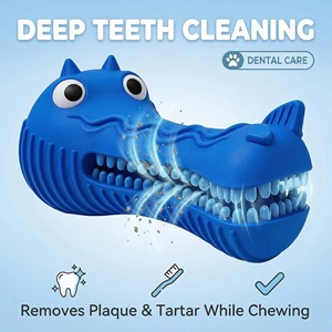 Juguete Masticable Personalizado para Perros, Ecológico, de Goma, con Forma de Cocodrilo, para Masticar, Cepillo de Dientes, para Perros Mordedores Agresivos - Product Image 4