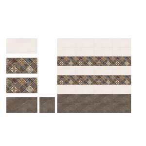 Azulejos de cerámica de color oscuro con diseño cuadrado, azulejos de pared esmaltados de 30x60cm - Product Image 1