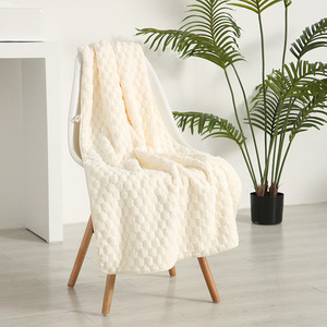 Ensemble de serviettes en tissu éponge Cloud Grid 35x75cm 70x140cm, couleur unie, en polaire corail moelleuse, pour la maison et la salle de bain - Product Image 1