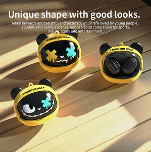 TWS Không Dây ecouteur Phim Hoạt Hình Thay Đổi Khuôn Mặt Không Thấm Nước Earbuds Với Chuỗi Độ Bền Lâu Dài Trong Tai Audifonos Di Động <span class=keywords><strong>Bluetooth</strong></span> - Product Image 4