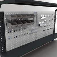 Banco de Trabajo para Uso Industrial, Diseño Original para Mecánicos, Gabinete de Herramientas Metálico para Taller