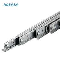ROEASY Rail coulissant télescopique pour table pliante dissimulée, rail de table à manger, accessoires de quincaillerie pour table pliante à poussée plate