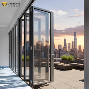 <span class=keywords><strong>Porte</strong></span> pliante en aluminium pour terrasses extérieures, isolation thermique, <span class=keywords><strong>porte</strong></span> vitrée, résistante à l'humidité, <span class=keywords><strong>porte</strong></span> coulissante pliante extérieure - Product Image 2