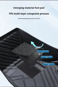 Tapis de sol de voiture de haute qualité, imperméable, antidérapant, design 5D <span class=keywords><strong>TPE</strong></span> pour Suzuki DMAX - Product Image 6