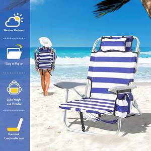 Danlong portatile pieghevole lounge zaino <span class=keywords><strong>sedia</strong></span> da spiaggia in alluminio con spalline sedie da <span class=keywords><strong>mare</strong></span> spiaggia - Product Image 4