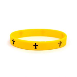Bracelets en silicone Croix de Jésus, bracelets en caoutchouc religieux inspirants et motivants, cadeaux parfaits pour les événements religieux - Product Image 6