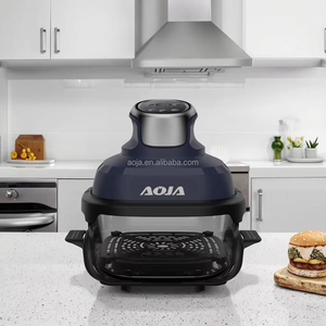 Freidora de aire crujiente 4 en 1, horno 1.5L 4L, dos ollas, olla antiadherente cuadrada, gran oferta, cocina doméstica, pantalla táctil eléctrica, aprobado por la CE - Product Image 2