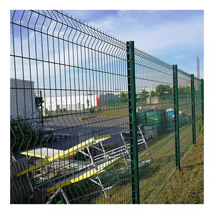 Clôture de jardin et de ferme en acier galvanisé de haute qualité, revêtue de PVC, pliée en V 3D, panneau de grillage soudé, <span class=keywords><strong>sécurité</strong></span>, modélisation 3D - Product Image 4