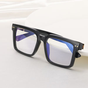 Partagas 빈티지 레트로 TR90 스퀘어 안티 블루 라이트 차단 안경 광학 프레임 안경 남여 공용 여성 남성용 - Product Image 5