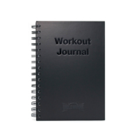 Agenda Diaria Negra en Oferta, Diario de Metas Mensuales, Libro de Ejercicios de Gimnasio, Bienestar, Ejercicio, Diario de Fitness, Cuaderno Espiral A5