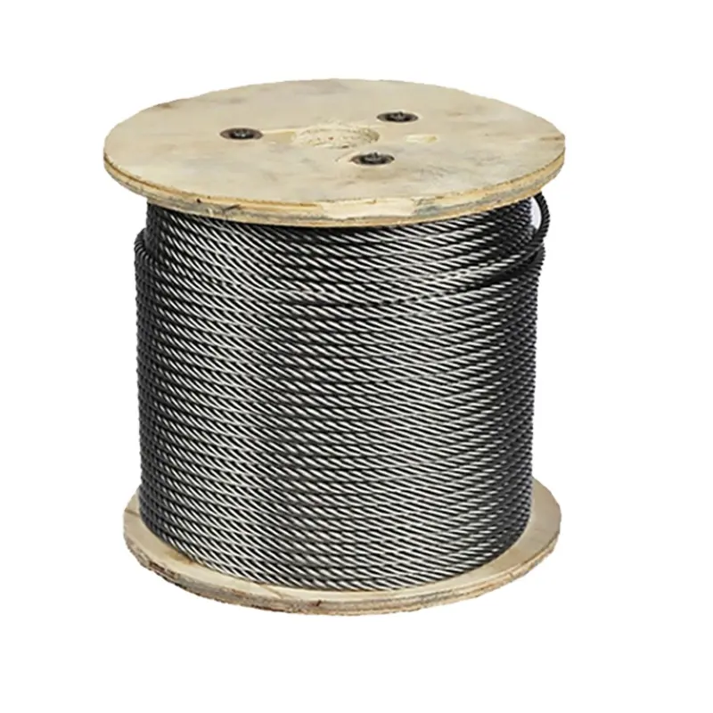 High Quality 6x19+FC Cables Steel Wire Rope Black/Galvanized Steel Wire 1*19 7*7 CD70