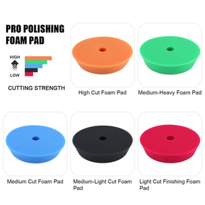 Tampon de polissage en mousse éponge de polissage de voiture de 6 pouces pour les polisseuses d'<span class=keywords><strong>action</strong></span> de carrosserie OEM personnalisable pour le lavage de voiture - Product Image 3