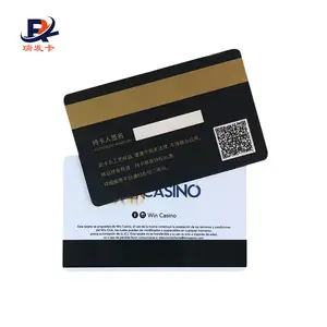 Credit Card Size Full Color Printing Plastic Gold Foil Card Magnetic Stripe Warranty Card