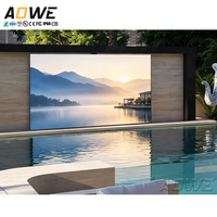 Panneau mural vidéo LED couleur pleine gamme étanche IP66 de 2m x 3m, luminosité 6800-12000 Nits, pour utilisation en extérieur dans les piscines