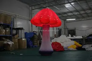 Whole Sale Festival Giant Led Inflatable Mushroom Decoration For Event