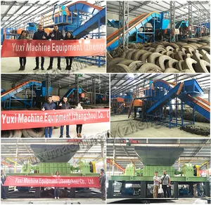 High Quality Rubber Crumb Tire Shredders Equipment Scrap Tire Recycle Shredding Crusher Machine