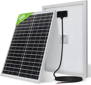 中国制造便宜的30w 50w 120w单太阳能电池板小型12v 20w聚太阳能电池板用于发光二极管灯