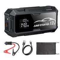 Alat Darurat Jump Starter Booster 12V Terbaru untuk Mobil & Truk dengan Lampu LED SOS Arus Puncak 1000Amp Baterai Besar